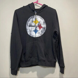 NFL Steelers Black Hoodie Sweatshirt Boys XL